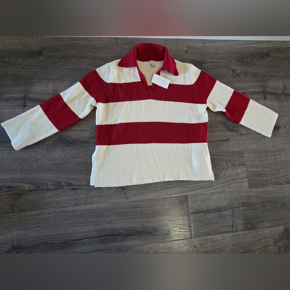 Women's polo pullover sweater size M NWT
